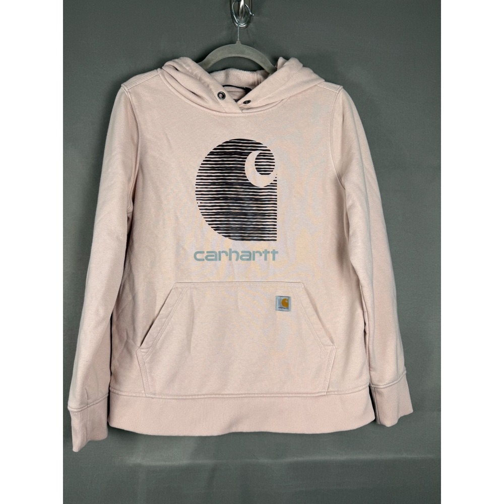 Carhartt Hoodie Women Medium Pink Rain Defender Relaxed Fit TS5636-W